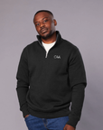 Metallic Logo Half Zip Pullover