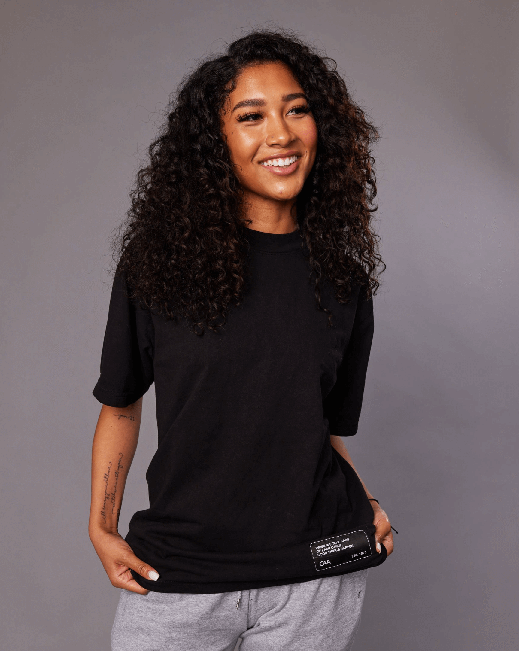 Label Boxy Tee CAA Swag Shop